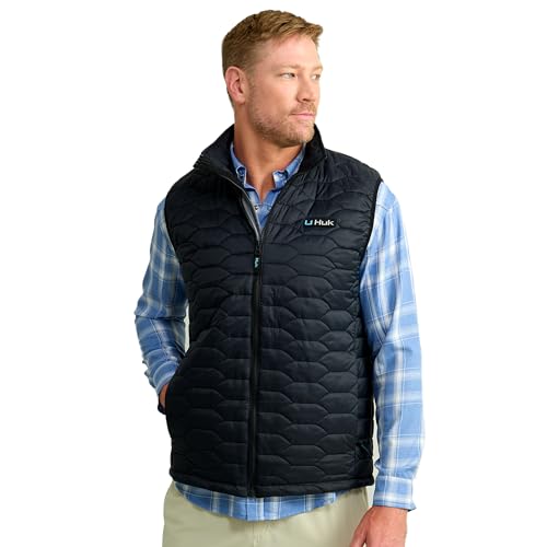 HUK - Men's Scale Vest, DWR Insulated Performance Fishing Vest