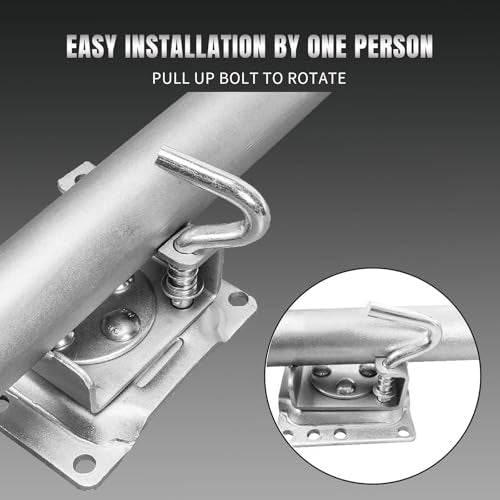 Torin 1000 lbs Trailer Jack with Wheel - Heavy Duty Swivel Boat Trailer Jack - 10" Lift - Bolt-On RV & Boat Tongue Jack - Variation of THIS listing