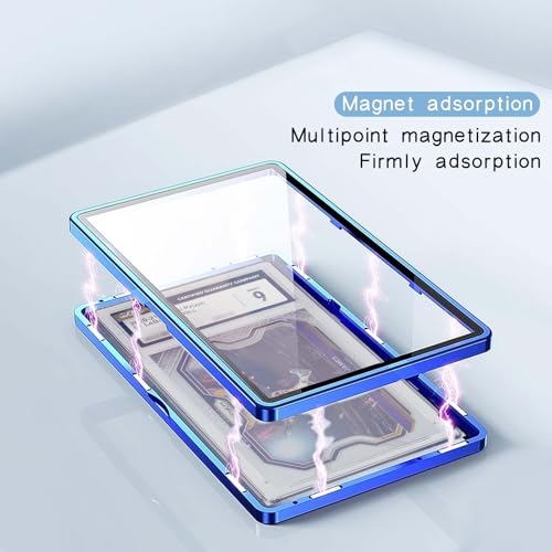 Red PSA Slab Metal Magnetic Bumper Case for 35pt Graded Cards UV-Resistant