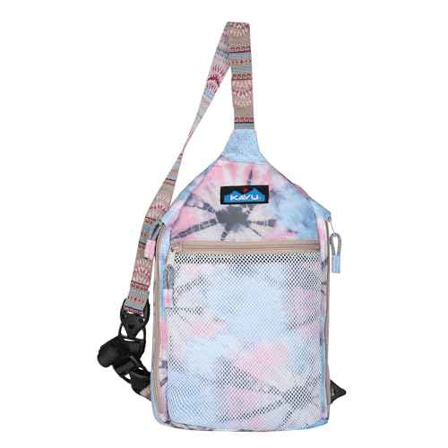 KAVU Yoho Sling Semi Padded Sling Pack Rucksack - Spiral Tie Dye