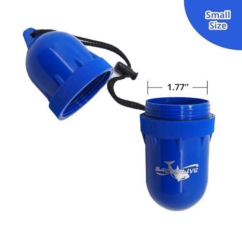 Yellow Small Waterproof Dry Box with Lanyard - Watertight Container for Water Activities