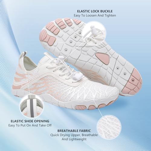 Hike Barefoot Shoes for Women Men, Breathable Non-Slip Athletic Footwear, Wide Toe Water Shoes for Hiking, Non-Slip Neuropathy Shoes for Women Men, Grounded Comfort wear