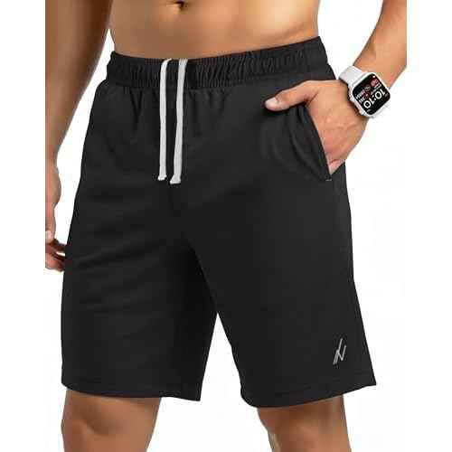 NY Threads Men's Athletic Shorts Quick Dry Loose-Fit Lightweight Running Workout Gym Shorts with Pockets