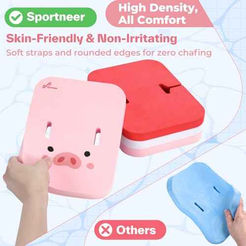 Back Board Kids Swim Belt: Sportneer Swimming Training Belt Swim Trainer Adjustable Layers Thicken Foam Training Board Pool Floaties for Kids Swimming Beginners Floats Swim Lessons Equipment