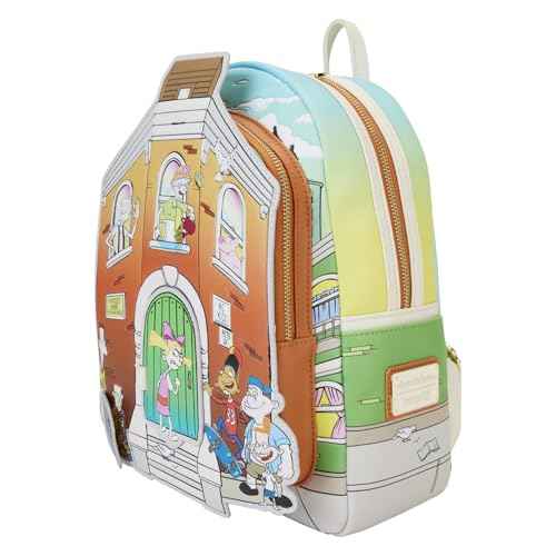 Loungefly Nickelodeon Hey Arnold! Sunset Arms Boarding House Mini Backpack