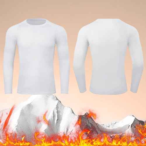 Men¡¯s Thermal Compression Shirts Long Sleeve Athletic Base Layer Top Fleece Lined Cold Weather Undershirt for Workout