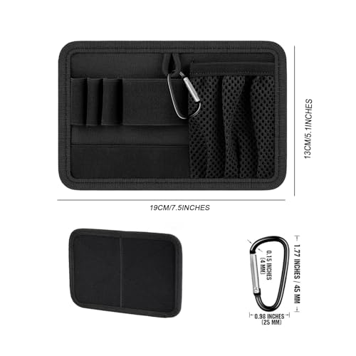 Tactical Bag Organizer Panel with Hook and Loop Fasteners - Modular Pouch Insert for Backpack or Messenger Bag