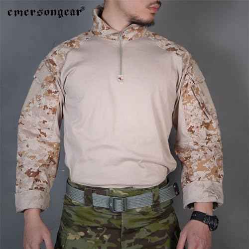 EMERSONGEAR Men's Tactical Shirt,Gen3 Airsoft Combat Army Paintball Quick Dry Long Sleeve BDU T-Shirt Top