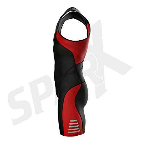 Sparx Men's Elite Triathlon Suit Trisuit SpeedSuit Skinsuit Swim-Bike-Run Triathlon Race Suit