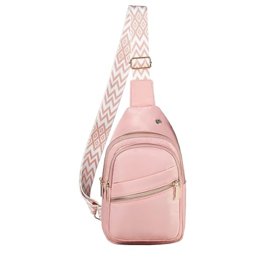 Small Casual Crossbody Sling Bag for Women Pink - Travel & Daily Use