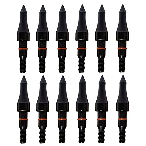 Field Points Arrowheads 100 Grain 5/16 Inch Screw-In Archery Tips - 12 Pack - Variation B-5/16"100Grain