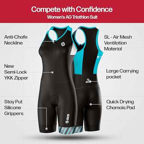 Triathlon Suits Women - One Piece Tri Suit Women with Comfortable and Durable FRT Fabric