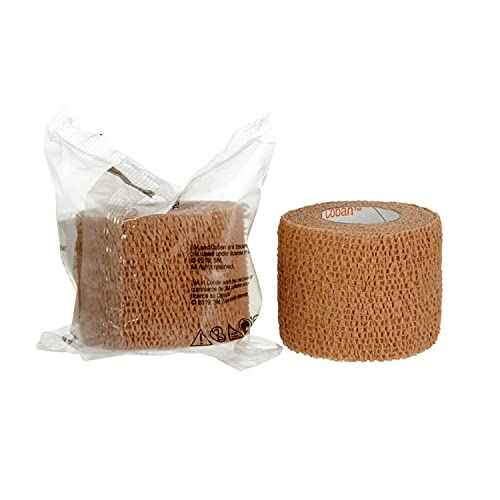 3M¢â Coban¢â Self-Adherent Wrap 1582, Tan, 2 Inch x 5 Yards, 36 Bags/Case