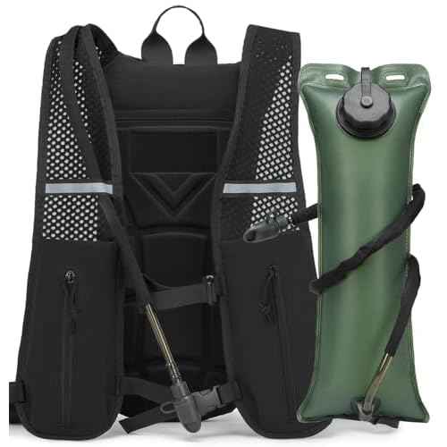 Running Hydration Vest Backpack Lightweight 3L Water Bladder Bag Daypack for Hiking Cycling Race Marathon for Women Men