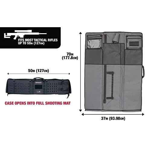Allen Company Ruger Tactical Rifle Case/Shooting Mat, Black, 50" (27990)