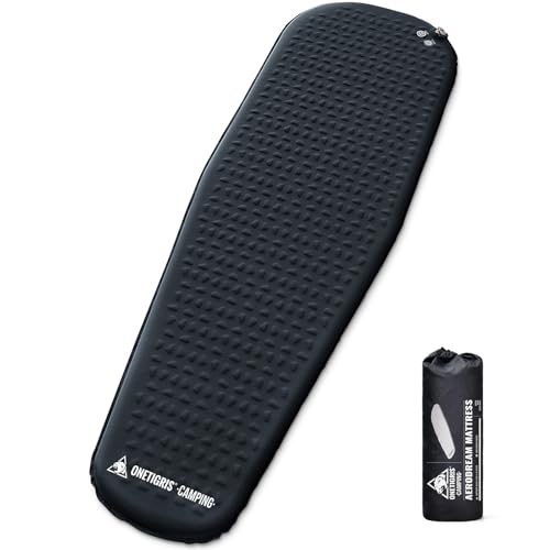 Self-Inflating Camping Mattress with High Resilience Foam 4.1 R-Value
