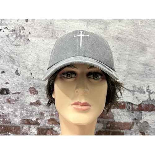 Hepandy Embroidered Three Nails Cross Baseball Hats for Women & Men