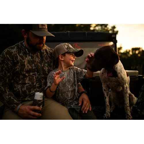Mossy Oak Vintage Crewneck Sweatshirt for Men | Hunting Camo Shirt with Soft Cotton Blend for Casual Wear, Camping, & Hiking