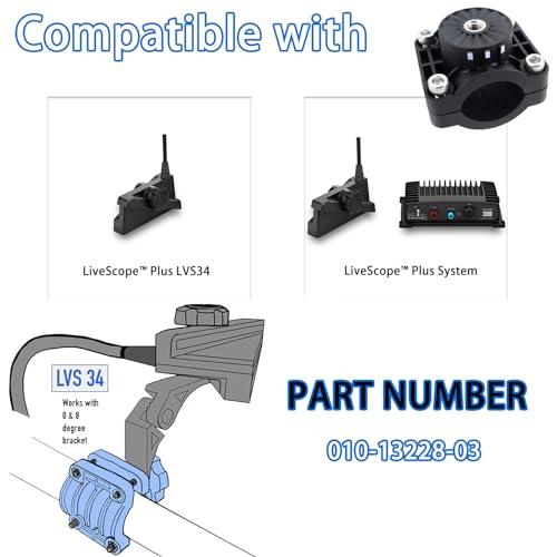 Zero Degree Pole Mount for LiveScope Plus LVS34 Fish Finder System