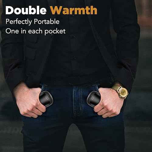 2 Pack Hand Warmers Rechargeable, Portable Electric Hand Warmers Reusable, USB 2 in 1 Handwarmers, Outdoor/Indoor/Warm Gifts for Men Women Kids