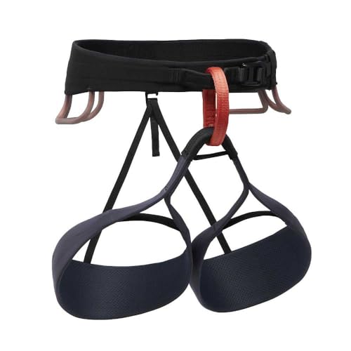 BLACK DIAMOND Men's Solution Rock Climbing Harness, Carbon, Medium