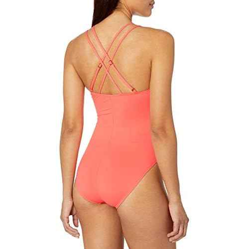 La Blanca Women's One Piece Swimsuit Underwire Double Strappy Back Island Goddess Bathing Suit