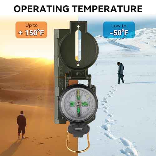 Compass Hiking Survival, Wilderness Survival Compass for Kids- Magnetic Gear Set Navigation Map- Backpacking Camping Hunting Survival