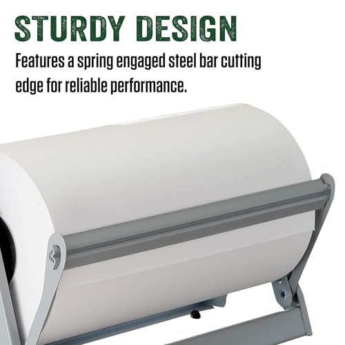 LEM Products 15" Freezer Paper Cutter, with 450' Paper Roll, Steel, Gray