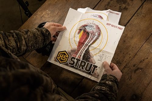 Full Size Turkey Shooting Practice Targets - 11 x 11 Inch, 12 Pack - One Size