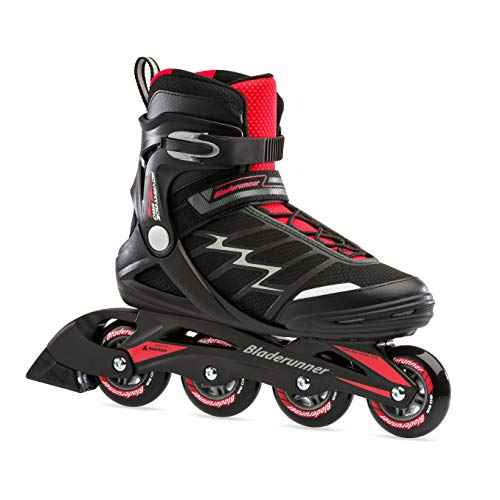 Bladerunner by Rollerblade Advantage Pro XT Men's Adult Fitness Inline Skate, Black and Red, Inline Skates , 9