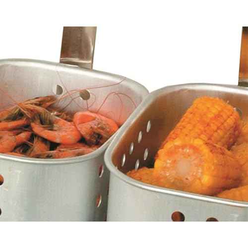 King Kooker 1618 16-Inch Propane Outdoor Cooker with Aluminum Pan and 2 Frying Baskets, Multicolor