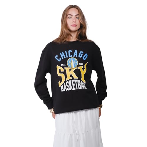 Unisex Oversized WNBA Crewneck Sweatshirt - Chicago Sky, Medium, Team Color