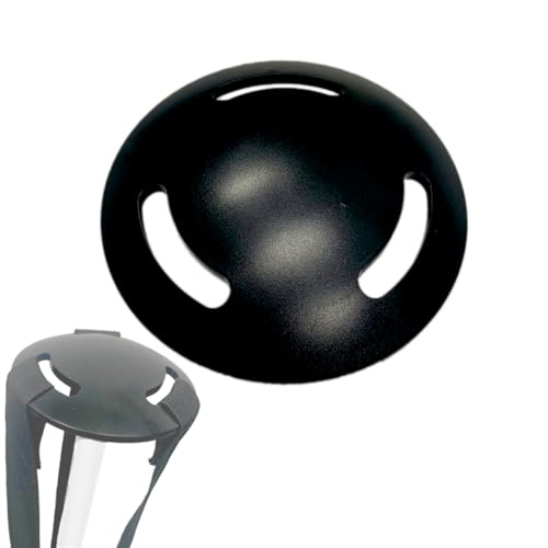 Boat Cover Support Pole Mushroom Cap Top with Strap Holes - Plastic, 5 Inch Diameter