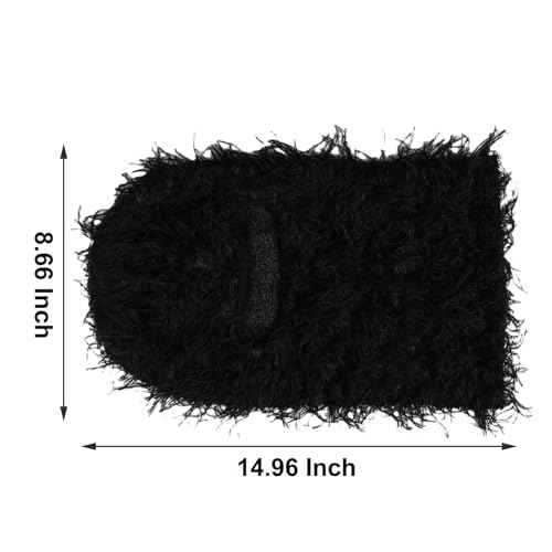 Distressed Balaclava Ski Mask Full Face Knitted Mask Balaclava Windproof Shiesty Ski Mask for Men Women for Cold Weather