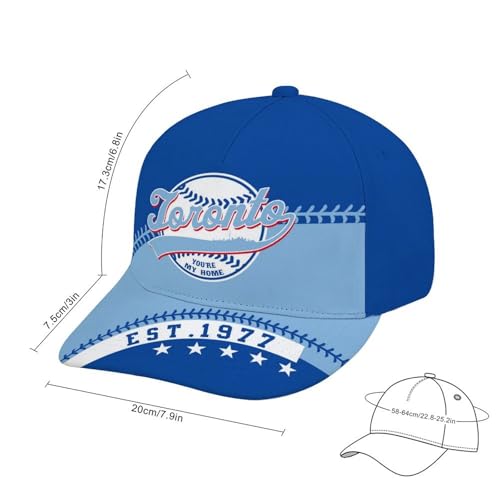 Baseball City Style Adjustable Hat Unisex Adult Game Day Team Color Snapback Cap Sports Fan Gift for Men Women