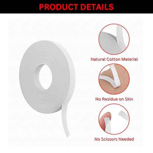 REBEL X BJJ Tape - Athletic Finger Sports Tape for Brazilian Jiu-Jitsu, 1/2 inch X 45 feet, Martial Arts, MMA, Sports Wrap, Athletic Tape, Strong Adhesive, Injury Support, 2-Pack (White)
