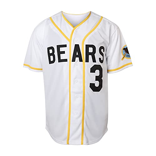 Men's Bad News Bears Baseball Jersey 3X-Large White 1976 Sports Fan Shirt