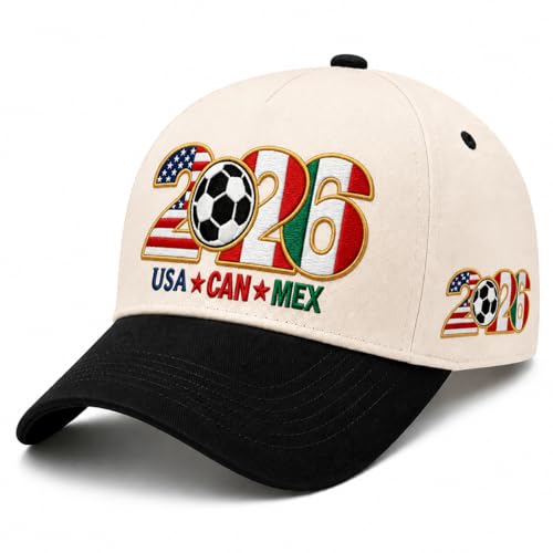 Embroidered Trucker Hat for Women Men Adjustable Cotton Baseball Cap - Black & Off-White