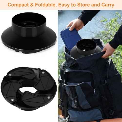 2 Pack Propane Tank Holder, Portable Propane Tank Stand Cylinder Base for 1lb/MAPP Gas Cylinders,Foldable Small Fuel Gas Bottle Stabilizer,Accessory for Camping Stoves Heaters Burners Torches Lanterns