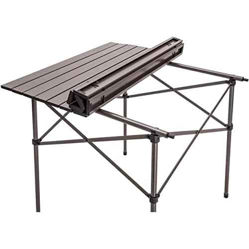 ALPS Mountaineering Aluminum Roll-Top Camp Table with Fast Setup and Compact Storage
