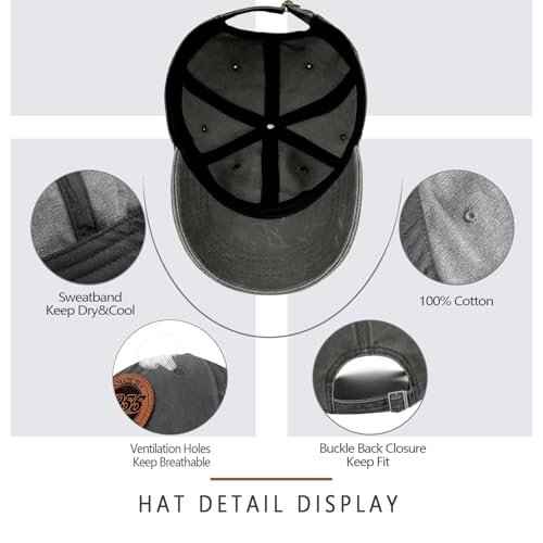 70th Birthday Gifts for Men Women 70 Year Old Gifts 1955 Birthday Vintage Hat 100% Cotton Baseball Cap