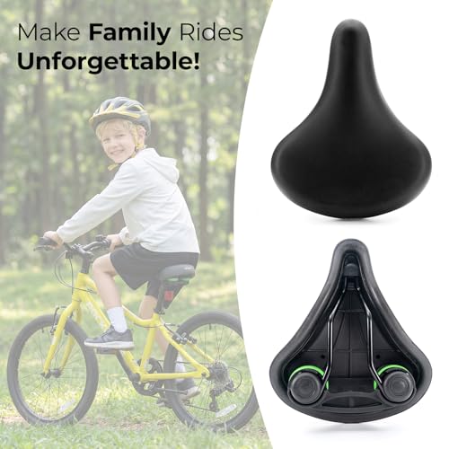 Youth Bike Saddle Seat Cushion Waterproof Comfortable Bicycle Saddle for Kids & Teens