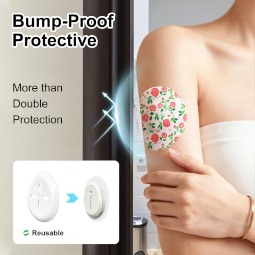 Zesty Waterproof Overpatches for Dexcom G7 - 35 Pack with Hard Shells