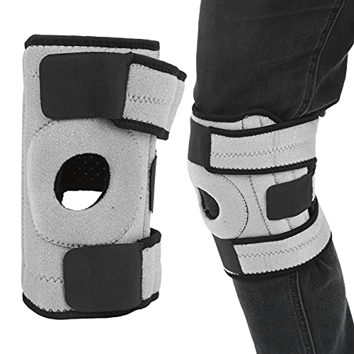 NYSUZHOUJI Breathable 4 Springs Kneepad Protective Gear For Sports Climbing Running Fitness (Black Gray)