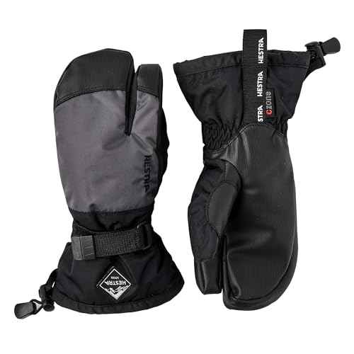 Hestra Gauntlet CZone Junior Glove (Youth 4-13yrs) | Waterproof, Insulated 3-Finger Kids Snow Gloves for Winter, Skiing & Playing in The Snow
