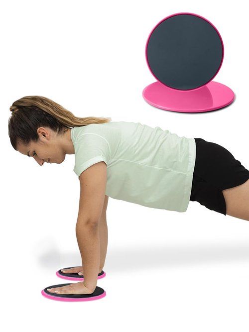 Core Sliding Discs,Dual Sided Workout Sliders Use on Carpet or Hardwood Floors. Abdominal Exercise Equipment