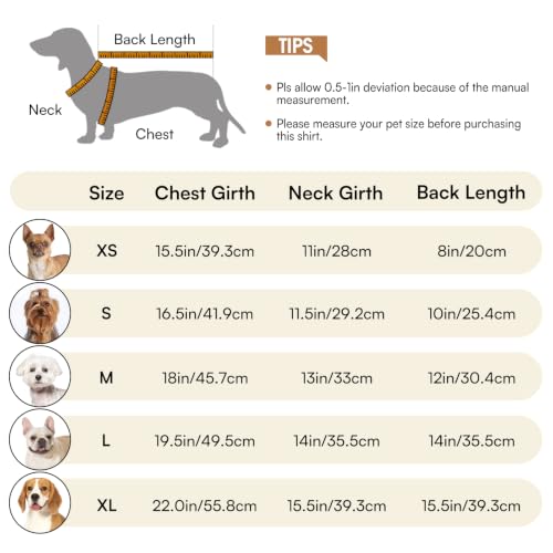 Dog Shirts for Extra-Small Dogs - White Striped Vest for Chihuahua, XS