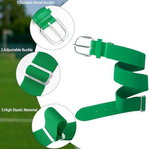 Dxhycc Baseball Socks and Belt Combo Set Adjustable Softball Baseball Socks and Elastic Waist Belt for Youth Adult