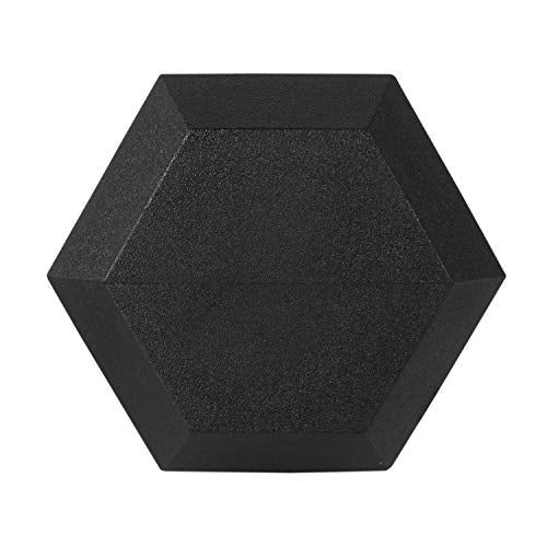 Fitvids Rubber Encased Hex Dumbbell, Multiple Sizes
