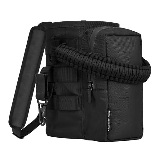 64oz Tactical Water Bottle Holder Bag with Strap - Black
